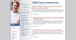 Desktop Screenshot of morethanawebmaster.com